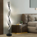 JUTIFAN LED Spiral Floor Lamps for Living Room - BLACK - MISSING REMOTE - Like New