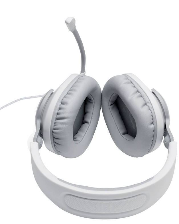 JBL Quantum 100 Wired Over-Ear Gaming Headset - White JBLQUANTUM100WHTAM Like New