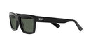 Ray-Ban Mens RB4396 Warren Rectangular Sunglasses Black/Dark Green 54 mm - Like New