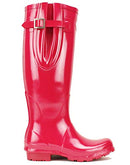 Shires Rockfish Adj Gloss Tall Wellington Boot 6 Magenta - Like New
