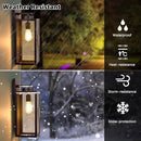 GENERIC LARGE OUTDOOR WALL LIGHT FIXTURES 2-PACK 6"L X 5.3"W X 15.25"H - BRONZE - Like New