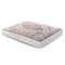 2-31504-209 TOWN & COUNTRY CuddleTown Medallion Pet Bed, 36"x28"x4", RED/GREIGE - Brand New