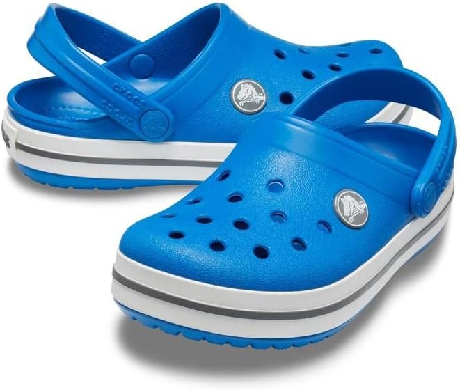 CROCSKIDS CLASSIC CLOG SPORTS SANDALSEUR - SIZE: YOUTH J2 - COBALT BLUE - Like New