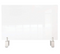 GHENT CLEAR PARTITION EXTENDER ATTACHED CLAMP 29 X 3.88 X 18 THERMOPLASTIC - Brand New