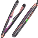 Landot HS168 2-in-1 Twist Iron Curler/Straightener - BLACK/PINK Like New