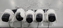 CURISEE 2K SECURITY CAMERA WIRELESS OUTDOOR SOLAR POWERED CAMERAS 5 PACK - WHITE - Like New