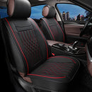 Sanwom Leather Car Seat Covers Full Set, 5 Pcs, SUV Sedan Pick-up Truck - Black - Brand New