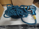 GENERIC FLEXIBLE GARDEN HOSE WITH NYLON COVERING, 10 HEAD SETTINGS  BLUE/BLACK - Like New