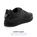 1103181D072 BROOKS MEN'S ADDICTION WALKER 2 WALKING SHOE BLACK SIZE 10.5 - Like New