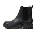 Soda Pilot Women Lug Sole Low Heel Chelsea Fashion Ankle Bootie - Black, 11 - Brand New