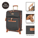 Steve Madden Luggage Midsize Softside 24 Expandable Suitcase Spinner Wheels - Brand New
