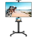 DORPU Mobile TV Cart for 32-55 Inch LED LCD 4K Flat Curved Screen TVs - Black - Brand New