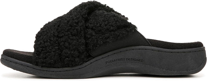 VIONIC WOMEN'S RELAX II SLIPPER - SIZE: WOMEN 8 - BLACK - Like New