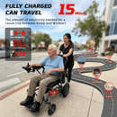 JOHNDAWSON ULTRA LIGHTWEIGHT FOLDABLE POWER WHEELCHAIR 15 MILES LONG RANGE - Like New