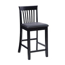 LINON TORINO COLLECTION CRAFTSMAN COUNTER STOOL 18"W x 19.5"D x 37"H 01857BLK01U - Like New