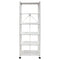 Origami RB Foldable 6 Tier Storage Rack with Wheels, Tall/Slim Model - White - Like New