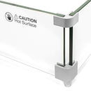 Barton 24" x 24" inch Fire Pit Wind Guard Tempered Glass 8mm Wind Guard - Brand New