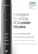 Aquasonic Black Series Ultra Whitening Toothbrush - SCTB - BLACK - Brand New