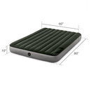 Intex 64763E DuraBeam Downy Air Mattress: Fiber-Tech, Queen, Pump, 10" - Grey - Like New