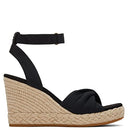 TOMS Women's, Marisela Sandal Black Slubby Woven Size 8 Women Black/Black - Brand New