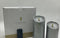 LUMINARA FLAMELESS CANDLE BATTERY SET 2 5"/7" GLITTER CANDLES - GLITTER SILVER - Like New
