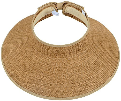 Simplicity Sun Hats for Women Fashionable Womens Wide Brim Hat, Brown SunHat - Like New