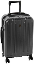 DELSER PARIS TITANIUM HARDSIDE EXPANDABLE LUGGAGE SPINNER WHEELS 21 INCH - BLACK - Brand New