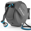 RELHOST RETRACTABLE GARDEN HOSE REEL 65 FT X 1/ 2 IN DARK GRAY - Like New