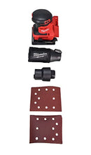 MILWAUKEE ELECTRIC M18 1/4 SHEET SANDER TOOL ONLY 2649-20 - RED - Like New