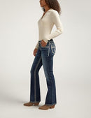 SILVER JEANS WOMEN'S SUKI MID RISE CURVY BOOTCUT JEANS WOMEN 34X32 INDIGO - Like New
