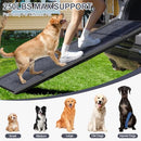 HERCCRETA WIGGE DOG RAMP FOR CAR, 63" LONG & 17" WIDE FOLDING PORTABLE DOG RAMPS - Like New