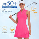 FKEEP TENNIS DRESS FOR WOMEN SLEEVELESS GOLF DRESSED - 2XL - SOLID HOT PINK - Brand New