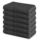 SOFTILE Collection Soft 100% Cotton Small Bath Towels Set of 6 - Size 22x44 - Brand New