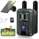 AXB TRAIL CAMERA NIGHT VISION 4G CELLULAR TRAIL CAM WITH MOTION WATERPROOF GRAY - Like New