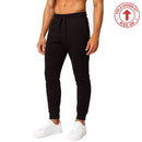 BLU ROCK MEN'S SLIM FIT FLEECE JOGGER WITH ZIPPER POCKET - SIZE: MEN 3XL - BLACK - Brand New