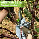 WORKPRO MINI CHAINSAW, 6.3" CORDLESS ELECTRIC 12V W125077AE - GRAY/GREEN - Like New