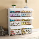KOUSI Portable Shoe Rack Organizer 24 Pair Tower Shelf Storage Cabinet - White - Like New