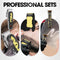 LQT HAIR CLIPPERS 3-PIECE MEN'S PROFESSIONAL CORDLESS HAIRCUTTING - GOLD/BLACK - Like New
