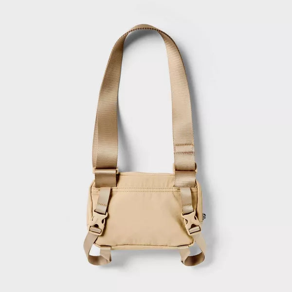 ALL IN MOTION YOGA MAT CARRIER BUCKLE CLOSURE, RECYCLED NYLON - CREAM - Like New