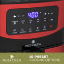 Paula Deen Stainless Steel 10-QT Digital Air Fryer 1700 Watts - Red Stainless - Like New