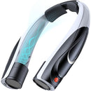 TENVOLTI PORTABLE NECK FAN - 6000MAH 6 SPEEDS 20H BATTERY - WHITE-BLACK - Like New