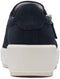CLARKS WOMEN'S LAYTON STEP SNEAKER - SIZE: WOMEN 7 - NAVY - Like New