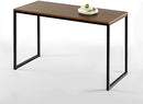 ZINUS JENNIFER 55 INCH WHITE FRAME DESK COMPUTER WORKSTATION OFFICE DESK BROWN - Like New