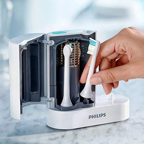 PHILIPS ELECTRIC TOOTHBRUSH SONICARE PROTECT CLEAN PLUS UV STERILIZER - WHITE - Like New