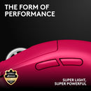 LOGITECH G PRO X SUPERLIGHT 2 WIRELESS GAMING MOUSE - MAGENTA | 60G - Like New