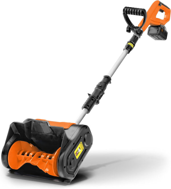 SuperHandy Snow Thrower Power Shovel 4Ah DC 20V Upgraded Design - ORANGE Like New