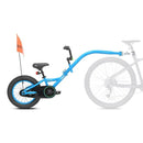 KAZAM BESTI BIKE LINK TRAILER FOLDING FRAME LED SAFETY LIGHT BLUE - Like New