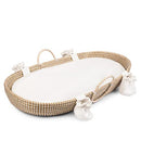 Handmade Baby Changing Basket - Woven Organic Seagrass Moses Basket-Brown - Like New