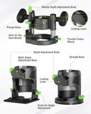 WORKPRO 20V CORDLESS COMPACT ROUTER KIT VARIABLE SPEEDS - GREEN - Like New
