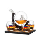 The Wine Savant Democratic Party Wine & Whiskey Decanter Set, 750ml- B09V6PRVGZ - Brand New